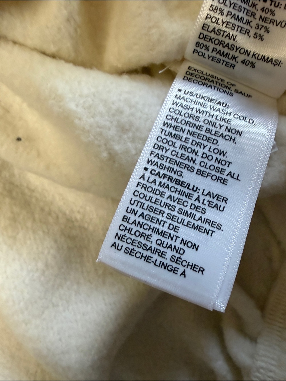 NWT The Drop Cream Oversized Hoodie Size L - Picture 12 of 12